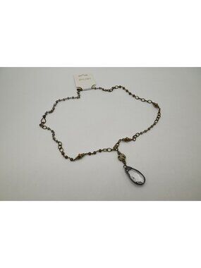 NWT Dylan Jewelry Cali Necklace Natural Stone Crystal Pendant Coastal Chic